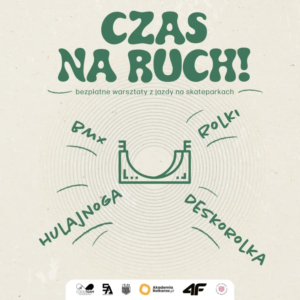 Czas na ruch! – bezpłatne warsztaty na krakowskich skateparkach