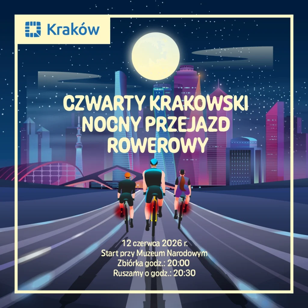 Krakowski Nocny Przejazd Rowerowy – Odpalcie światełka i szykujcie rowery